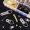 415Pcs Picture Hangers Kit with Screws, Heavy Duty Assorted Picture Hangers Assortment Kit for Picture Hanging Solutions with Transparent Box - 7 Models